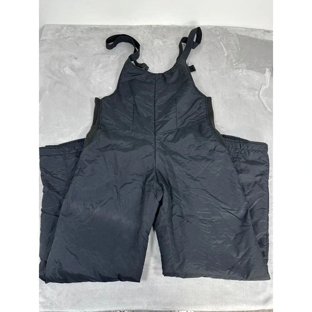Hot Music Snow Bibs Overalls Mens 40 Black Excellent Vintage Insulated Ski Pants